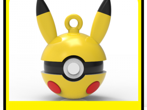 POKEMON CHRISTMAS ORNAMENTS - POKEBALLS - PIKACHU 3D Print Model