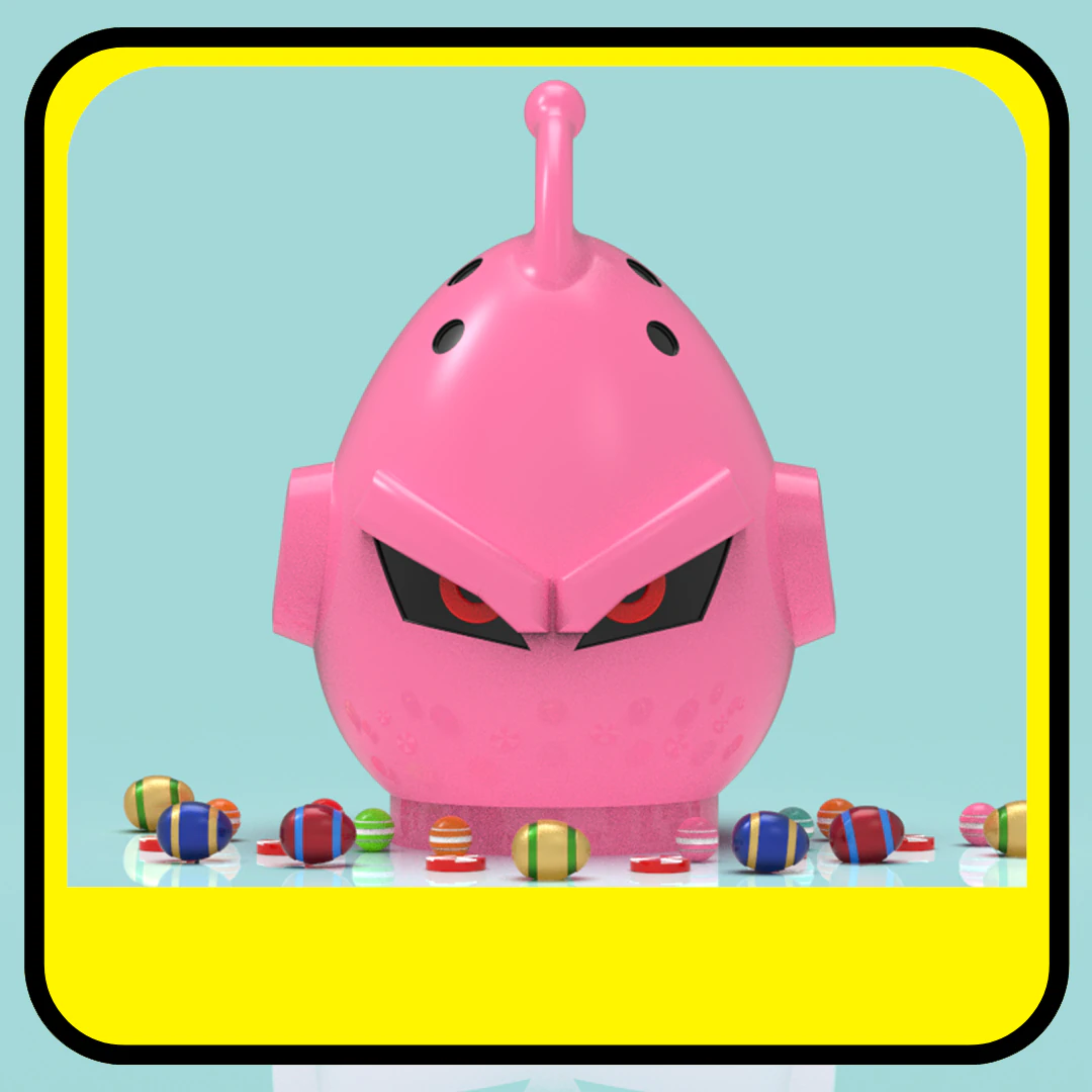 Majin Buu piggy bank or easter egg 3D Print Model .c4d .max .obj .3ds .fbx .stl .blend 