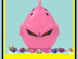 Majin Buu 돼지 저금통 또는 부활절 달걀 3D 프린트 모델