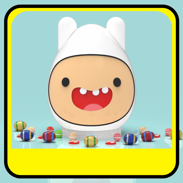 Finn piggy bank or easter egg 3D 打印模型 .c4d .max .obj .3ds .fbx .stl .blend 