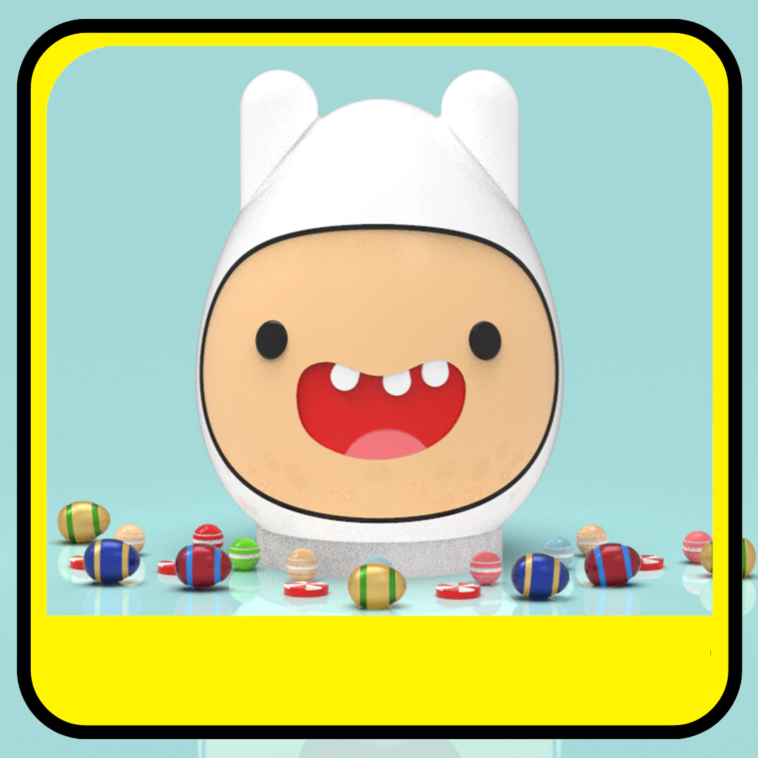 Finn piggy bank or easter egg 3D Print Model .c4d .max .obj .3ds .fbx .stl .blend