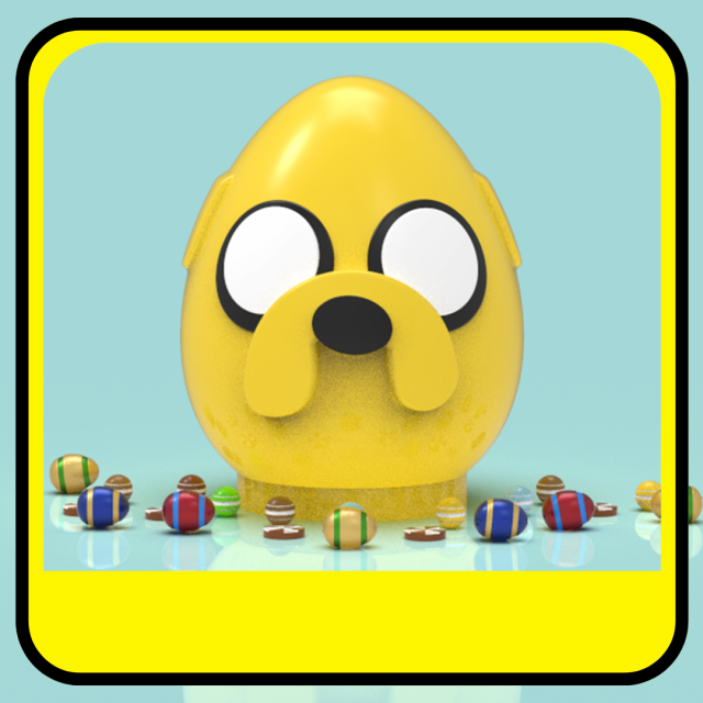 Jake piggy bank or easter egg Modelo de Impressão 3D .c4d .max .obj .3ds .fbx .stl .blend 