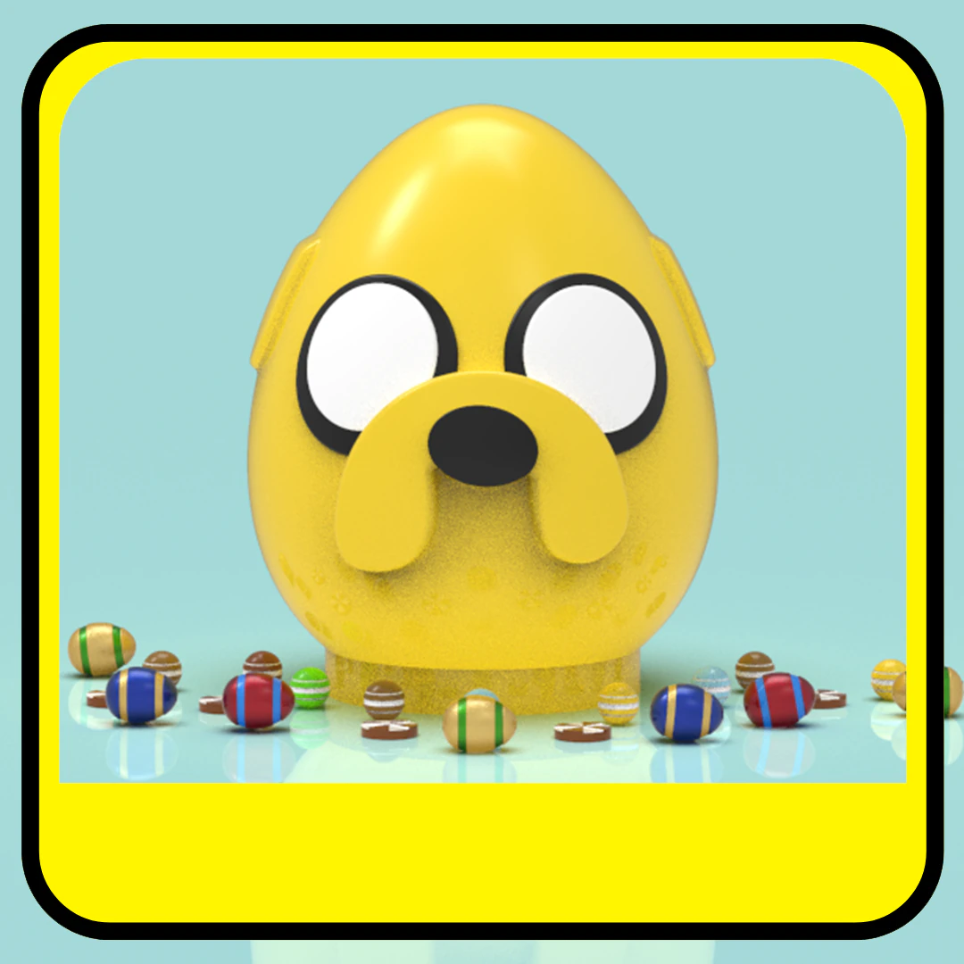 Jake piggy bank or easter egg 3D Print Model .c4d .max .obj .3ds .fbx .stl .blend 