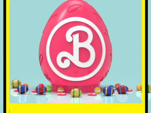 Barbie Shark piggy bank or easter egg 3D Print Model