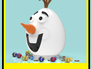 Olaf piggy bank or easter egg 3D Print Model