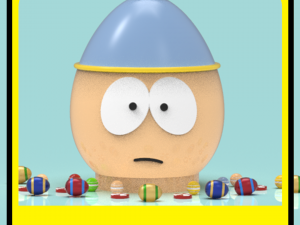 Eric Cartman piggy bank or easter egg 3D 프린트 모델
