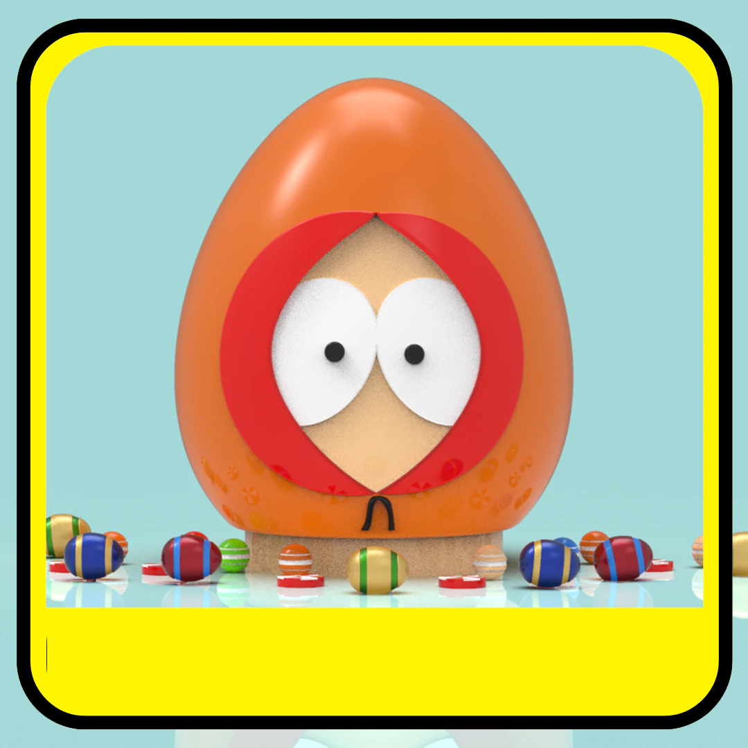 Kenny McCormick piggy bank or easter egg 3D Print Model .c4d .max .obj .3ds .fbx .stl .blend 