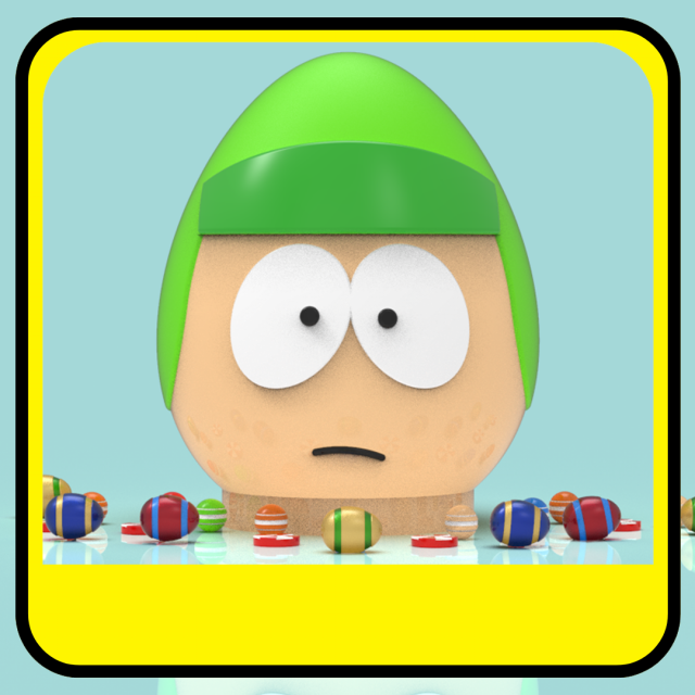Kyle Broflovski piggy bank or easter egg Model do druku 3D .c4d .max .obj .3ds .fbx .stl .blend 