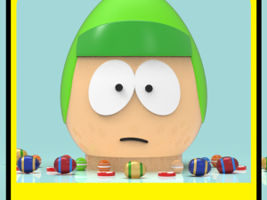Kyle Broflovski piggy bank or easter egg 3D Print Model
