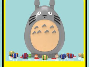 Totoro piggy bank or easter egg 3D-printmodel