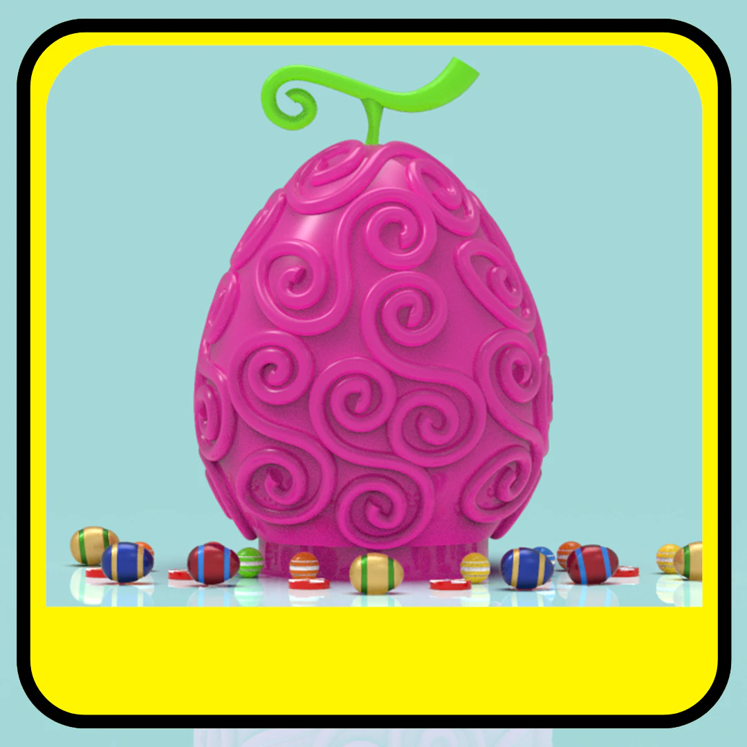 Gomu gomu piggy bank or easter egg 3D Print Model .c4d .max .obj .3ds .fbx .stl .blend 