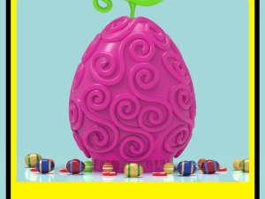 Gomu gomu piggy bank or easter egg 3D Print Model