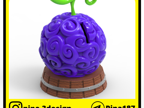 Gomu gomu no mi piggy bank Model Cetak 3D