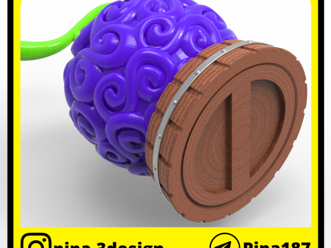 Gomu gomu no mi piggy bank Model Cetak 3D
