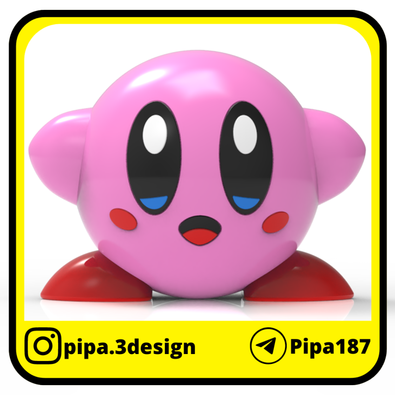 CONTAINER KIRBY Model do druku 3D .c4d .max .obj .3ds .fbx .stl .blend 