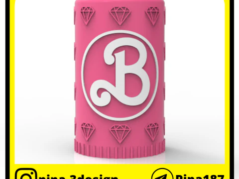 बार्बी चिल्ड्रेन्स डे पिग्गी बैंक 1 3D प्रिंट मॉडल