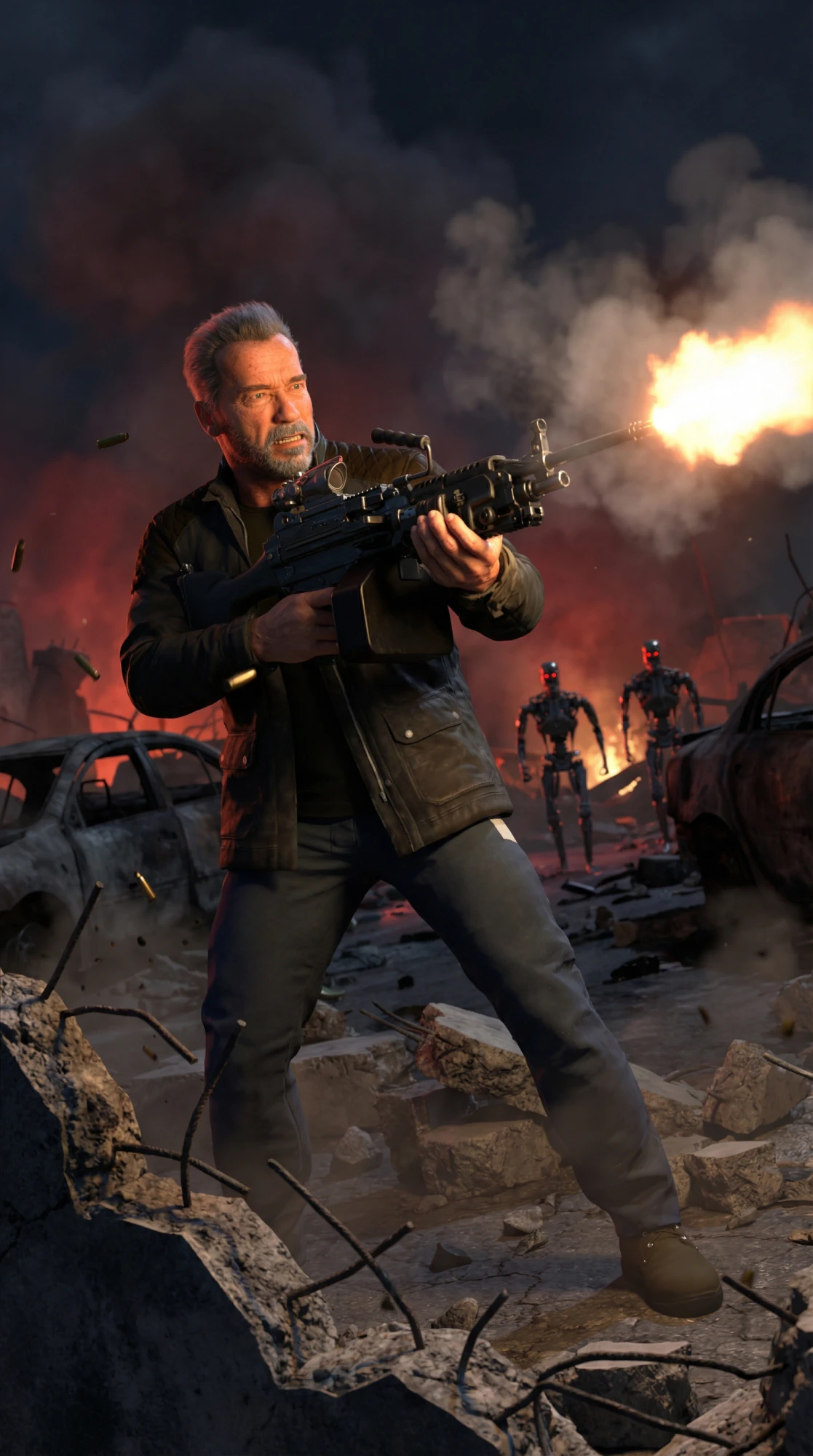 T-800 VETERAN Action Hero - Soldier - High-Fidelity PBR Game-Ready Model 3D Model .c4d .max .obj .3ds .fbx .stl .blend 