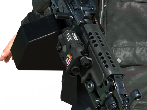 T-800 VETERAN Action Hero - Soldier - High-Fidelity PBR Game-Ready Model 3D Model