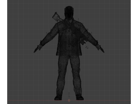 T-800 VETERAN Action Hero - Soldier - High-Fidelity PBR Game-Ready Model 3D Model