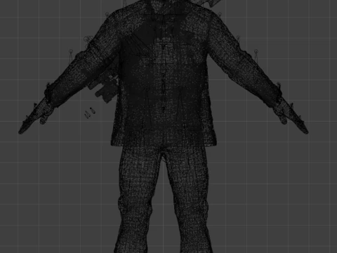 T-800 VETERAN Action Hero - Soldier - High-Fidelity PBR Game-Ready Model 3D Model