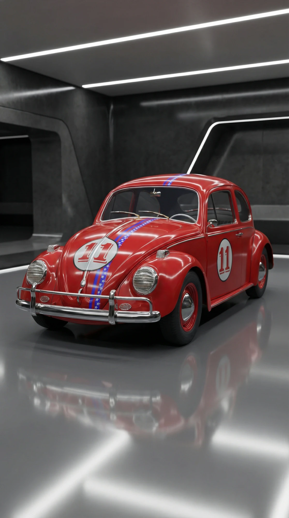 CLASSIC VW BEETLE Vocho Race Car 11 - модель автомобіля з високою деталізацією PBR 3D Модель .c4d .max .obj .3ds .fbx .stl .blend 