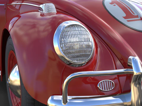 CLASSIC VW BEETLE Vocho Race Car 11 - модель автомобіля з високою деталізацією PBR 3D Модель