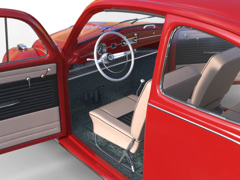 CLASSIC VW BEETLE Vocho Race Car 11 - модель автомобіля з високою деталізацією PBR 3D Модель