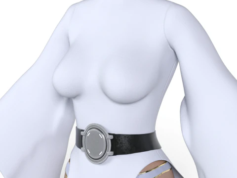 PRINCESS LEIA Rebel Commander - White Robes Reimagined Combat Edition 3D Model