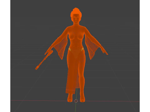 PRINCESS LEIA Rebel Commander - White Robes Reimagined Combat Edition 3D Model
