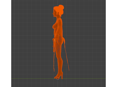 PRINCESS LEIA Rebel Commander - White Robes Reimagined Combat Edition 3D Model