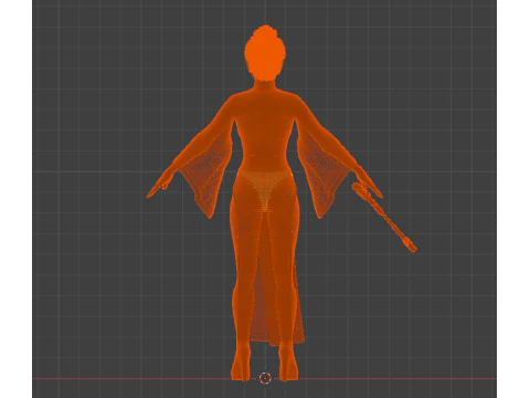 PRINCESS LEIA Rebel Commander - White Robes Reimagined Combat Edition 3D Model