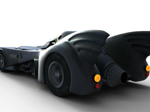 BATMOBILE 1989 Tim Burton - Iconic Jet-Powered Vehicle - Cinematic PBR Asset 3D Model