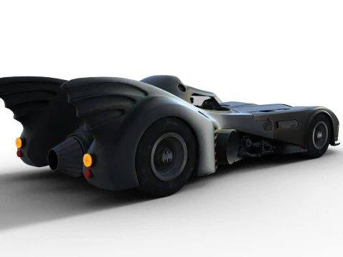 BATMOBILE 1989 Tim Burton - Iconic Jet-Powered Vehicle - Cinematic PBR Asset 3D Model