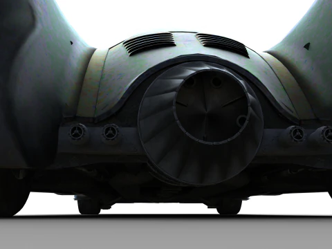 BATMOBILE 1989 Tim Burton - Iconic Jet-Powered Vehicle - Cinematic PBR Asset 3D Model