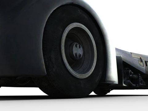 BATMOBILE 1989 Tim Burton - Iconic Jet-Powered Vehicle - Cinematic PBR Asset 3D Model