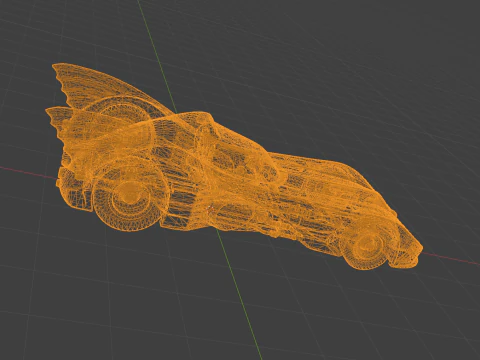 BATMOBILE 1989 Tim Burton - Iconic Jet-Powered Vehicle - Cinematic PBR Asset 3D Model