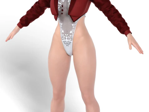 BULMA Dragon Ball - Bunny Tuxedo High-Fashion Anime Style 3D Model