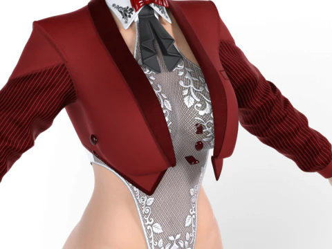 BULMA Dragon Ball - Bunny Tuxedo High-Fashion Anime Style 3D Model