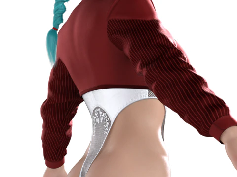 BULMA Dragon Ball - Bunny Tuxedo High-Fashion Anime Style 3D Model