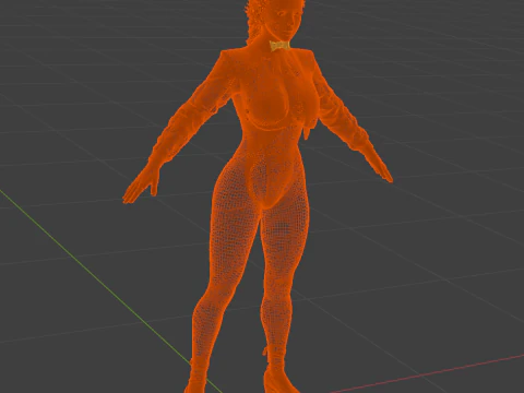 BULMA Dragon Ball - Bunny Tuxedo High-Fashion Anime Style 3D Model