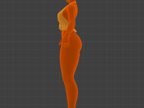 CHUN-LI Summer Vacation PBR-Charakter &ndash; Blaue Badeanzug-Edition 3D Modell