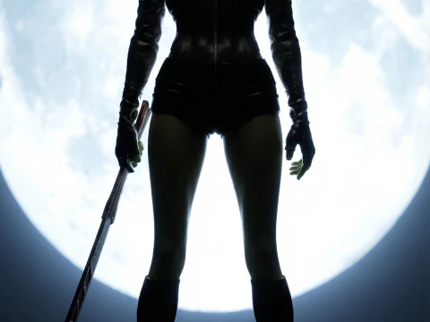 GAMORA Dochter van Thanos - Urban Biker PBR-personage - Game-ready item 3D Model