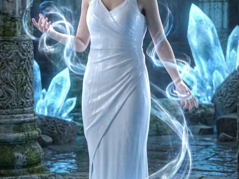 LUNAFREYA NOX FLEURET FFXV - Wedding Dress 3D Model