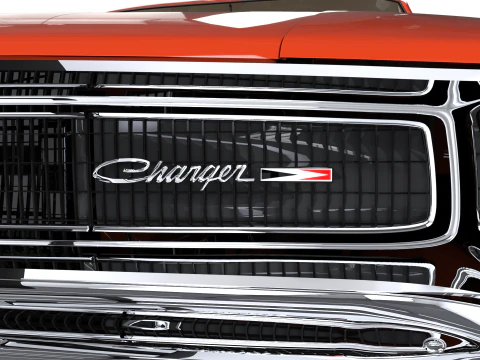 THE GENERAL LEE - 1969 Dodge Charger R-T - Muscle Car ic&ocirc;nico da TV Modelo 3D