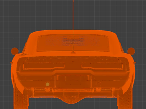 THE GENERAL LEE - 1969 Dodge Charger R-T - Muscle Car ic&ocirc;nico da TV Modelo 3D