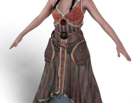 PHILIPPA EILHART - Blind Seeress Outfit - The Witcher 3D Model
