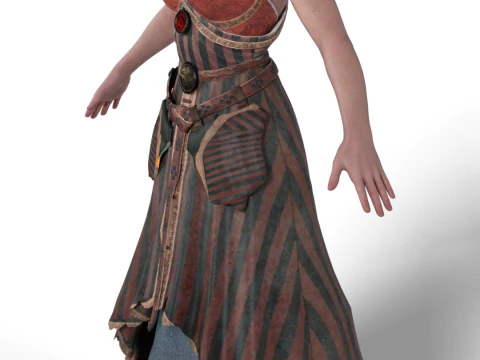 PHILIPPA EILHART - Blind Seeress Outfit - The Witcher 3D Model