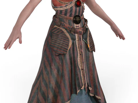 PHILIPPA EILHART - Blind Seeress Outfit - The Witcher 3D Model