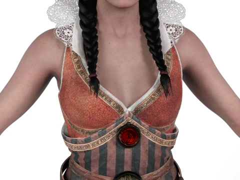 PHILIPPA EILHART - Blind Seeress Outfit - The Witcher 3D Model