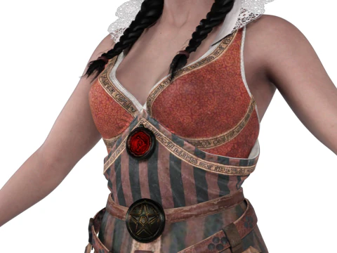 PHILIPPA EILHART - Blind Seeress Outfit - The Witcher 3D Model